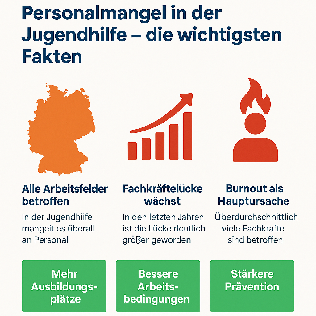 Infografik: Personalmangel in der Jugendhilfe – Ursachen und Lösungen