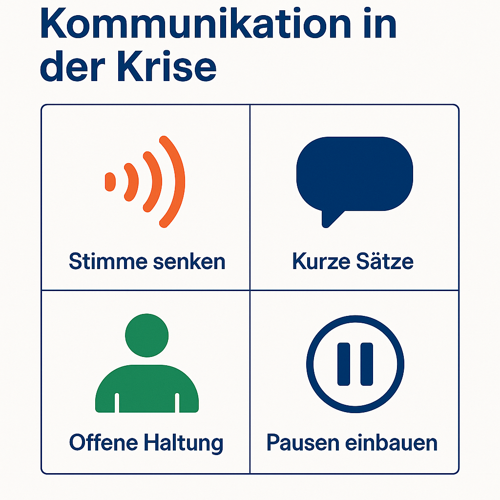 Infografik: 4 Kommunikationstechniken in der Krise